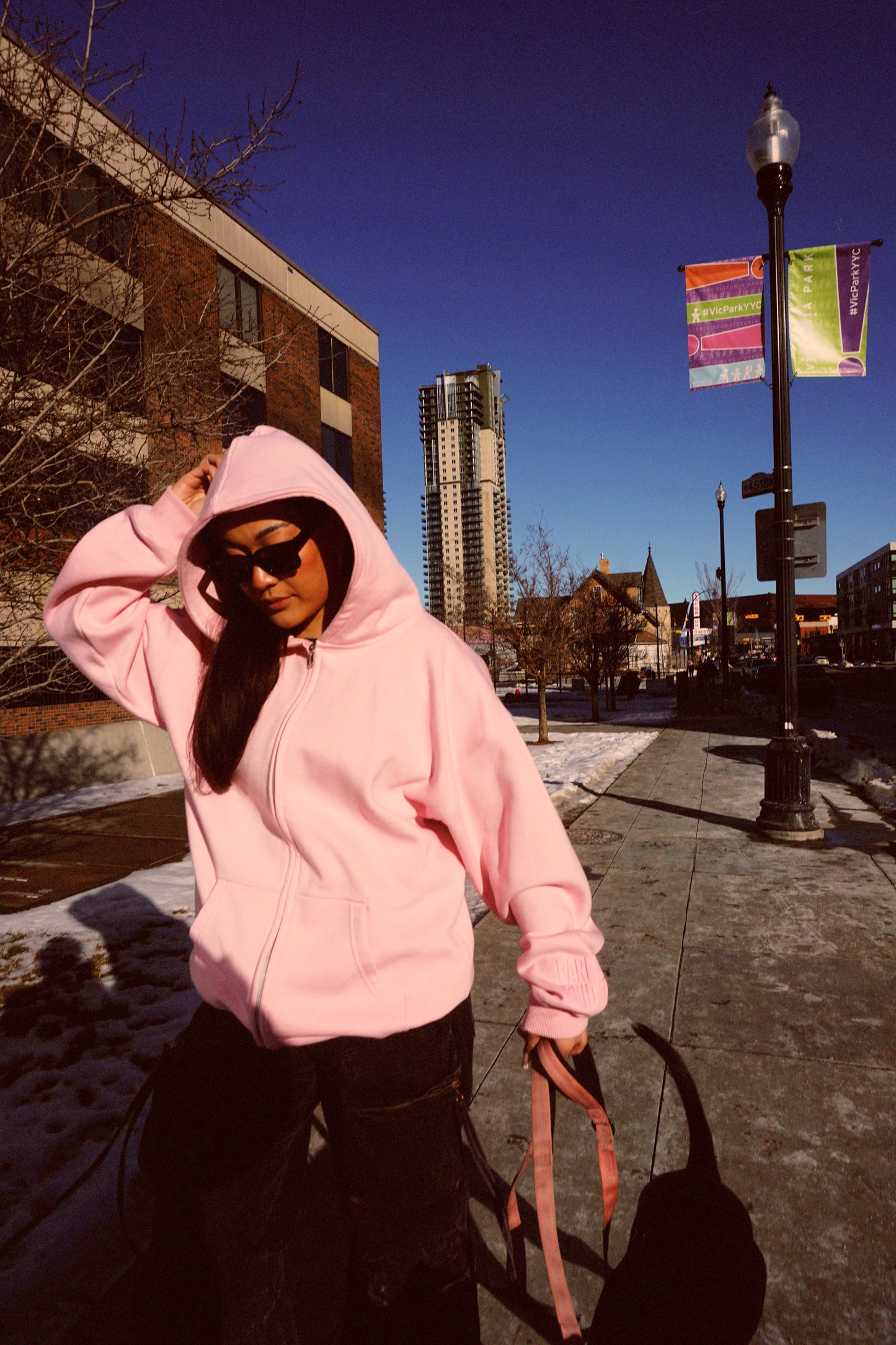 PARENTAL Pink Hoodie